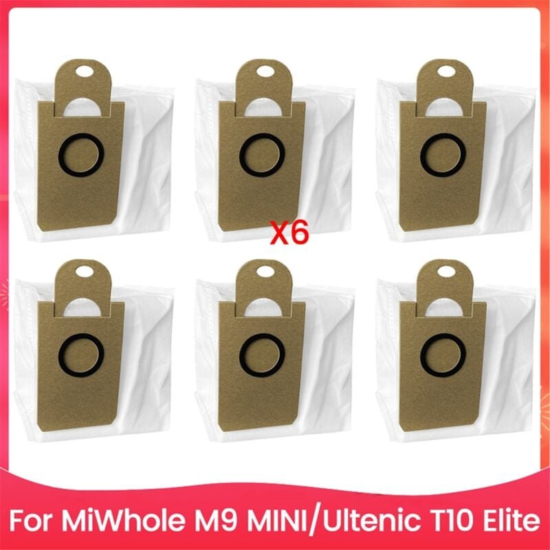 6-teiliges Staubsauger-Staubbeutel-Zubehörset für MiWhole M9 mini