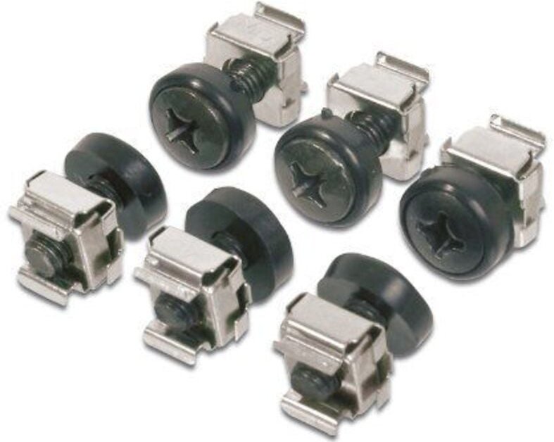 Digitus M6 Montagesatz, 50-teilig: Schrauben, Käfigmuttern, Unterlegscheiben, DN-19 set