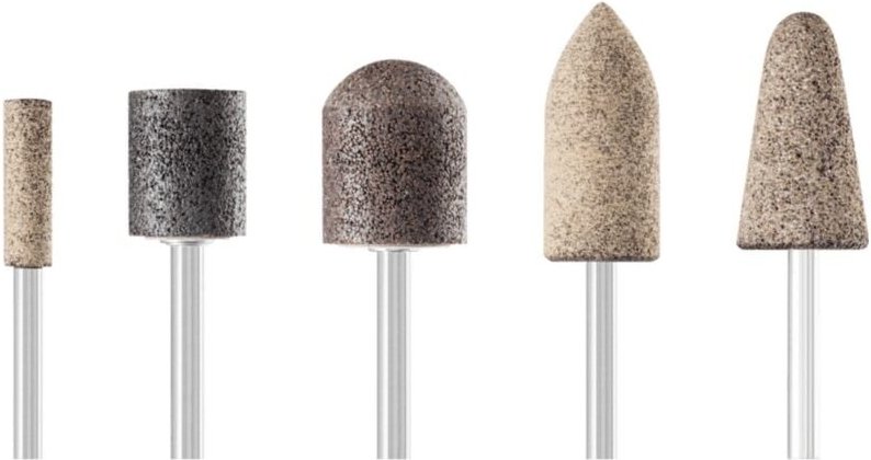 Inox Schleifstift-Set 5-tlg. Schaft-Ø 6 mm A30/46/60 für Edelstahl - Pferd