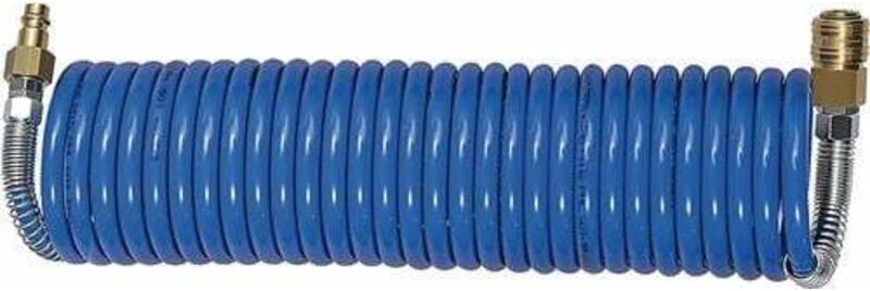 Riegler Spiralschlauch pa blau, Kupplung u. Stecker NW7,2, 8x6mm, 5m