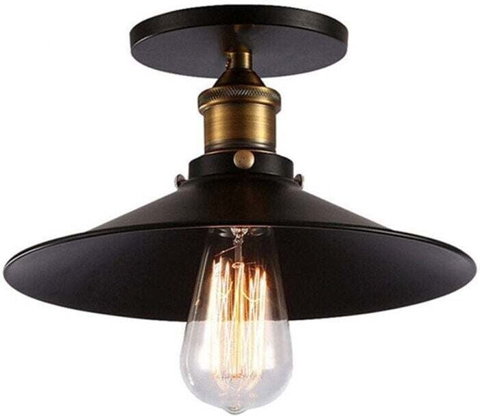 Industrielle Deckenleuchte Retro Vintage Kronleuchter Metall Lampenschirm E27, Moderne Loft Stil Eisen Pendelleuchte Dec...