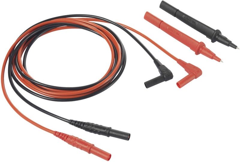 Voltcraft - VC801 Messleitung Stecker 4 mm Prüfspitze 1.5 m Schwarz-Rot 1 St.