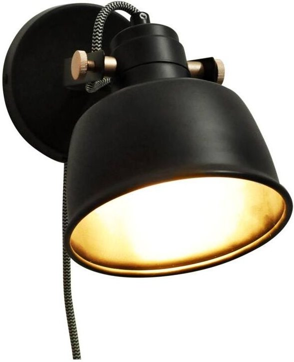 Wandleuchte "Kukka" mit Schalter und Stecker