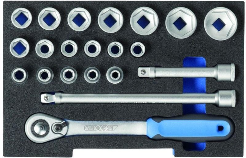 1100 CT1-19 Steckschlüssel-Satz 1/2' in 1/2 l-boxx 136 Modul