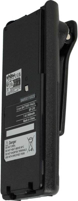 Thumbnail - Vhbw - 1x Akku Ersatz für Icom BP-222N, BP-222, BP-211N, BP-211 für Funkgerät, Walkie Talkie (2000 mAh, 7,4 v, Li-Ion) +...