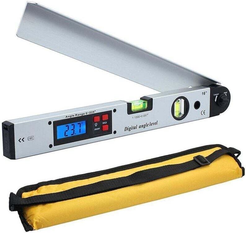 1-225°/400 mm/16 Zoll Digitalanzeige-Winkellineal, elektronisches Nivellierlineal, Digitalanzeige-Winkellineal FLITI