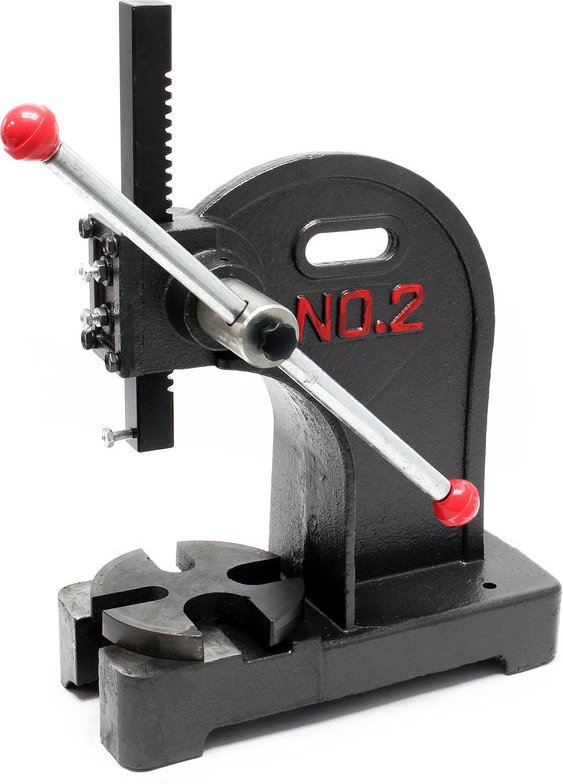 2T Drehdornpresse Werkstattpresse Dornpresse Handhebelpresse Gusseisen 2000 kg Presskraft
