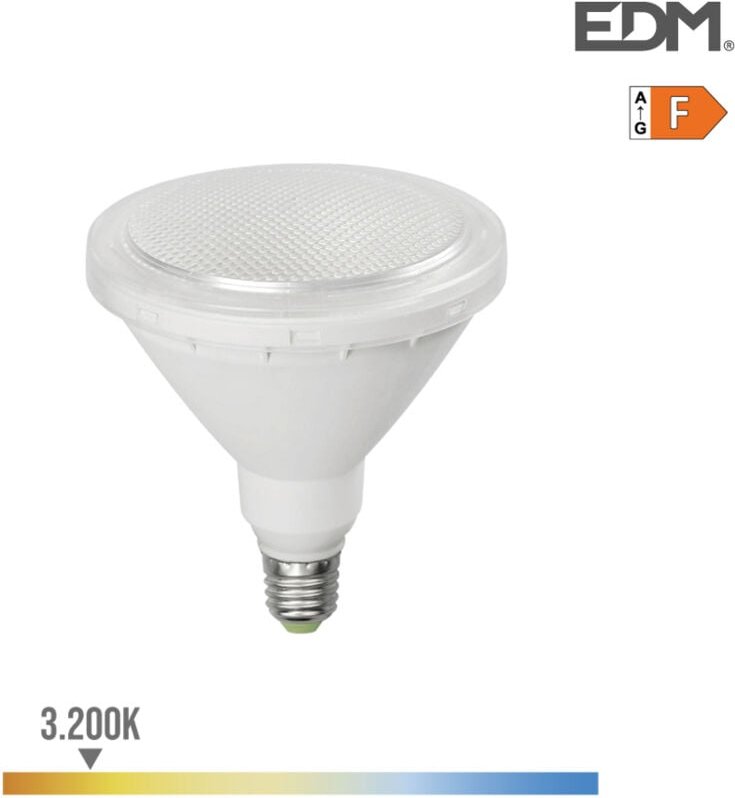 Thumbnail - EDM - Birne par38 led e27 15w 1200lm 3200k warmes licht ip64 ø12x13,8cm