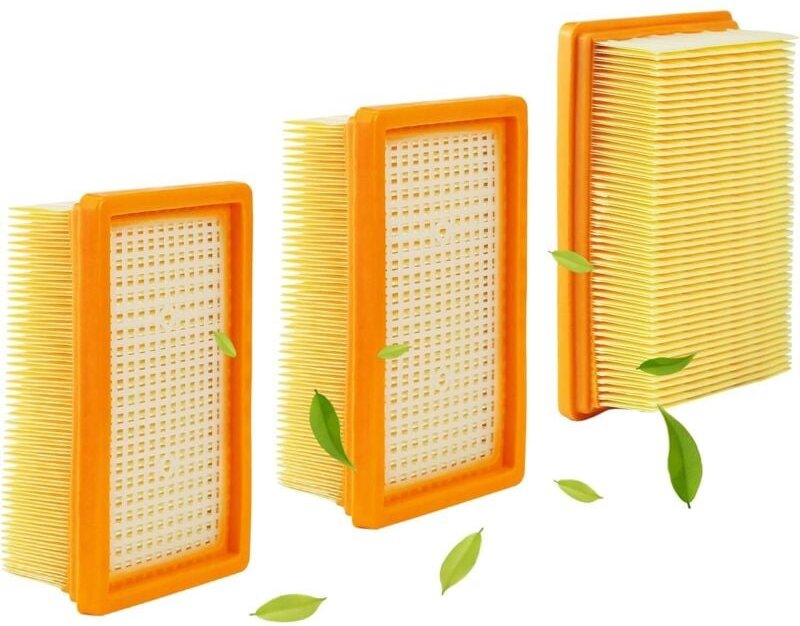 3-teiliger Staubsaugerfilter für Karcher-Kit, für Karcher WD4/WD5/WD6/MV4/MV5/MV6 Ersatzfilter, Flachfaltenfilter, für S...