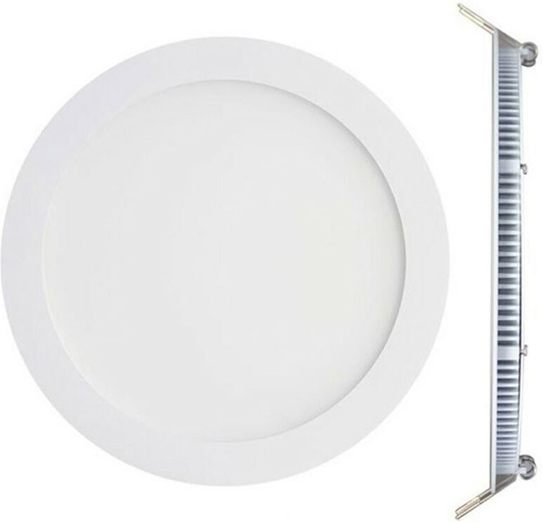 Europalamp - 3W LED-Einbaustrahler, rund, extra flach, Warmweiß 3000K