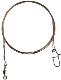 Edelstahlvorfach Wirbel+Snap Gr. 8 Tragkraft 9 kg/70cm 3 Stück Keine Angabe - Paladin