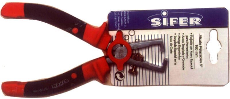 6' satinierte professionelle Abisolierzange E2511 - Sifer