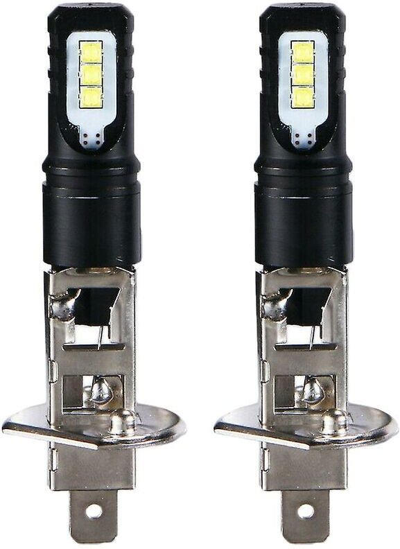 2x H1 6000K Superhellweiß 6000 lm LED -Scheinwerfer Kit High Beam