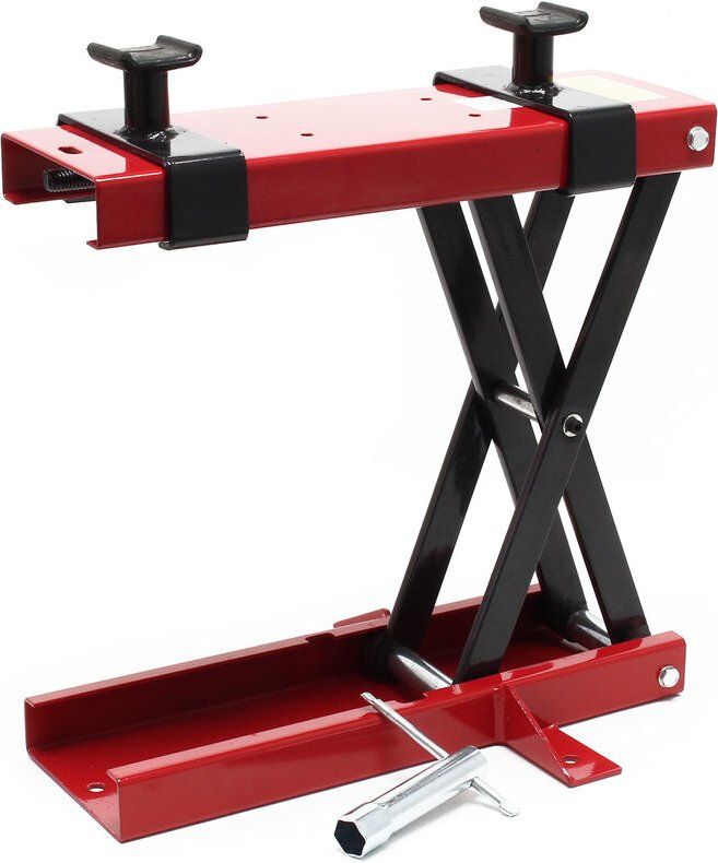 Motorradheber für bis zu 500kg mit 150-480mm Arbeitshöhe, Hebebühne für Motorrad, atv und Quad Montagebock für Reparatur...