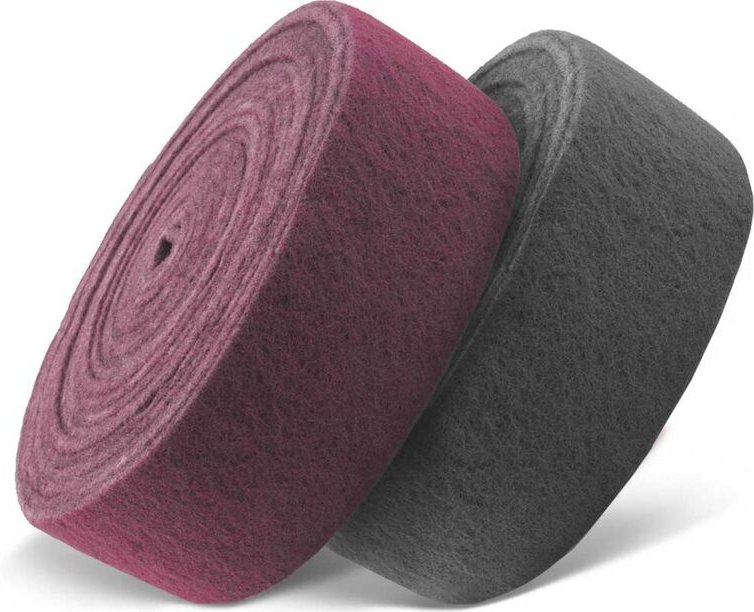 Thumbnail - Fleece Schleifvliesrolle, 115 mm x 10 m, f. Handschleifer, Faservlies (1 Stk.) mittel (ca. k 120) - Menzer