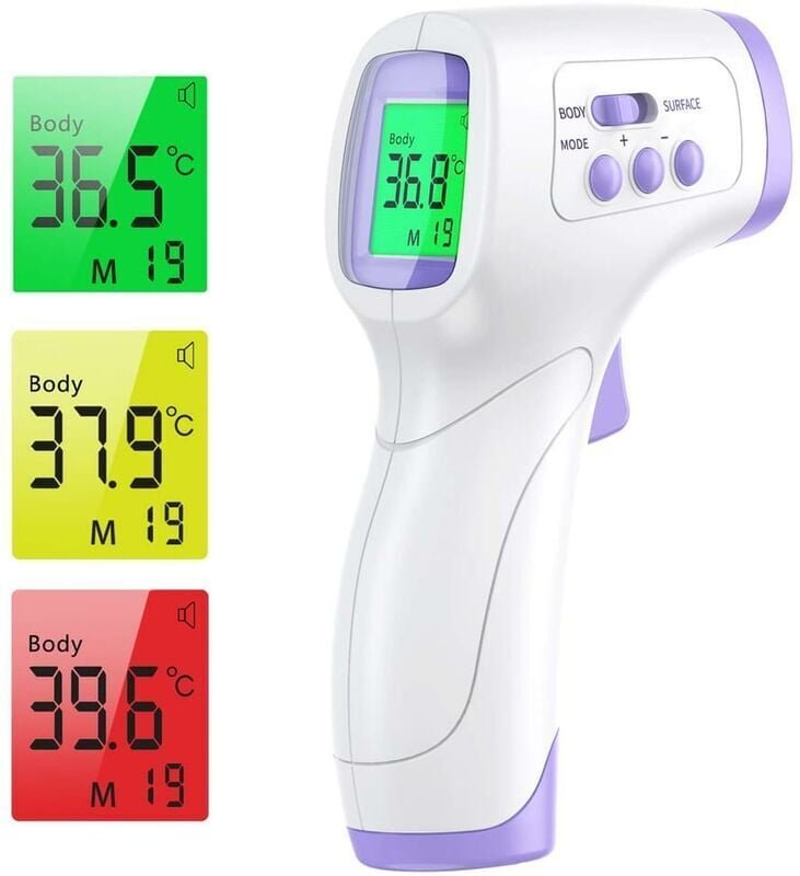 Thumbnail - Medizinisches Thermometer, berührungsloses digitales Thermometer für Erwachsene mit LCD-Stirnthermometer
