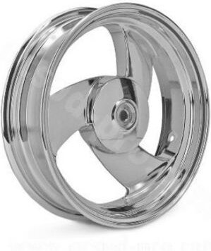 Hinterradfelge TNT für Roller MBK 50 Spirit 13x3,50 Zoll / Chrom,