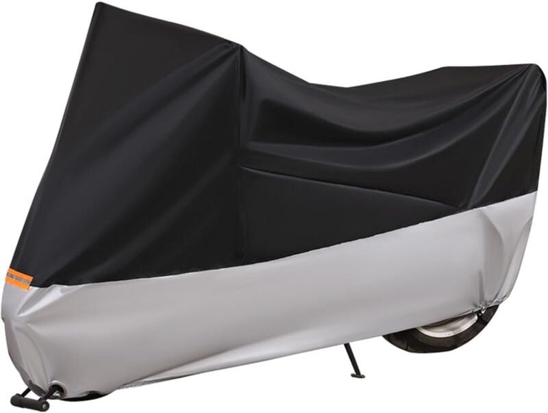 Motorradabdeckung, wasserdichtes Oxford-Gewebe, universeller Stil, xxl: 245 x 105 x 125 cm, Sonnenstaub-Windschutzabdeck...