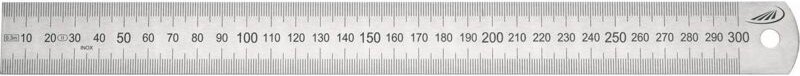 Helios Preisser - Stahlmaßstab Länge 1000 mm rostfreier Stahl biegsam Teilung a = mm/mm
