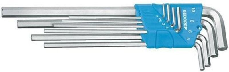 1543555 Innen-Sechskant Winkelschraubendreher-Set 5/64 Zoll, 3/32 Zoll, 1/8 Zoll, 5/32 Zoll, - Gedore