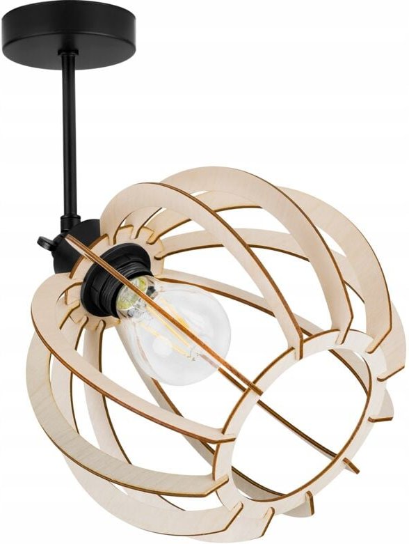 Thumbnail - Moderne Led-Deckenhängelampe Aus Holz