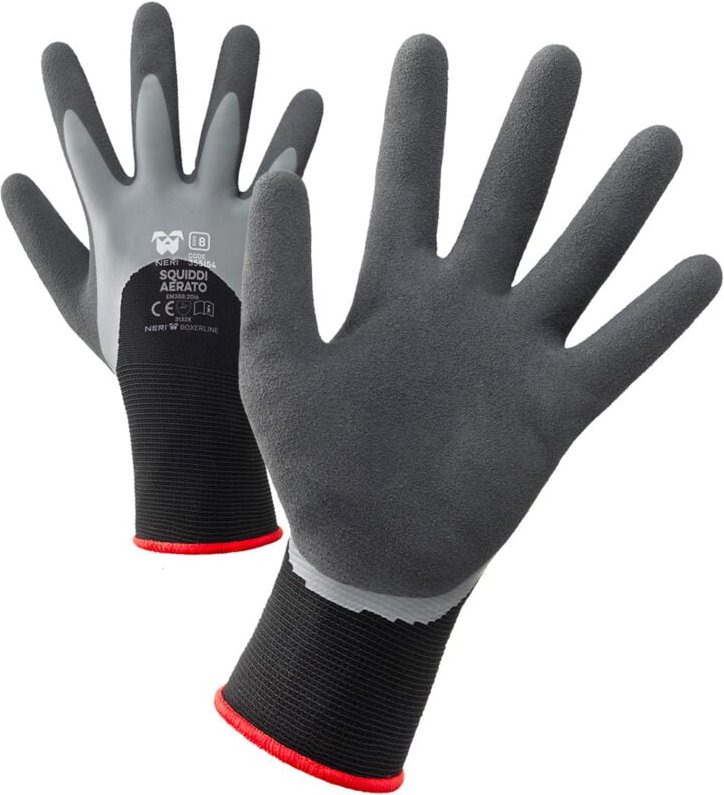 Thumbnail - Neri - Squiddi Aerato Schutzhandschuhe - 8 (m) - Schwarz / grau