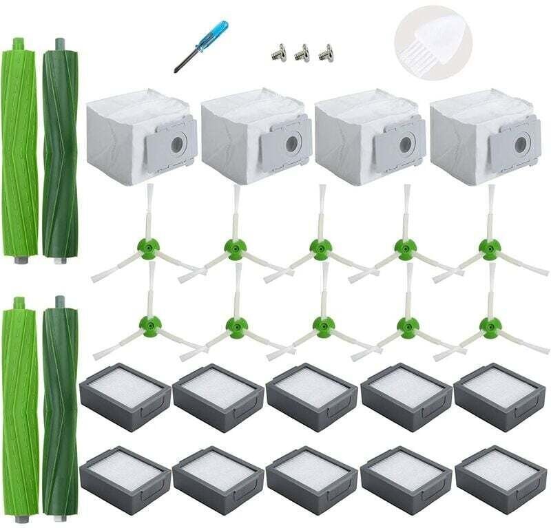 Zubehör für Staubsauger: Ersatzteile für iRobot Roomba i3+, i4+, i6+, i7+, i7 Plus und i8+, darunter 4 Staubbeutel, 10 F...