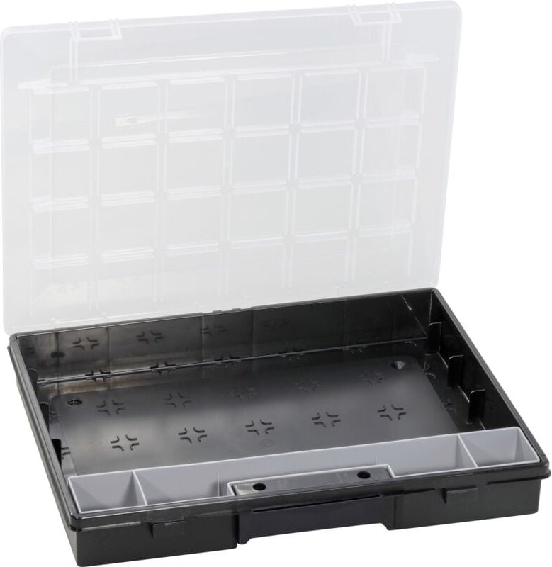 Sortimentskasten EuroPlus Flex 37-1 37x 29,5x5,5 cm schwarz - transparent - Allit
