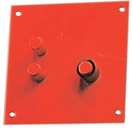 Salone - Biegeplatte aus lackiertem Stahl, Stiftform, 20 x 25 cm – Wohnzimmer