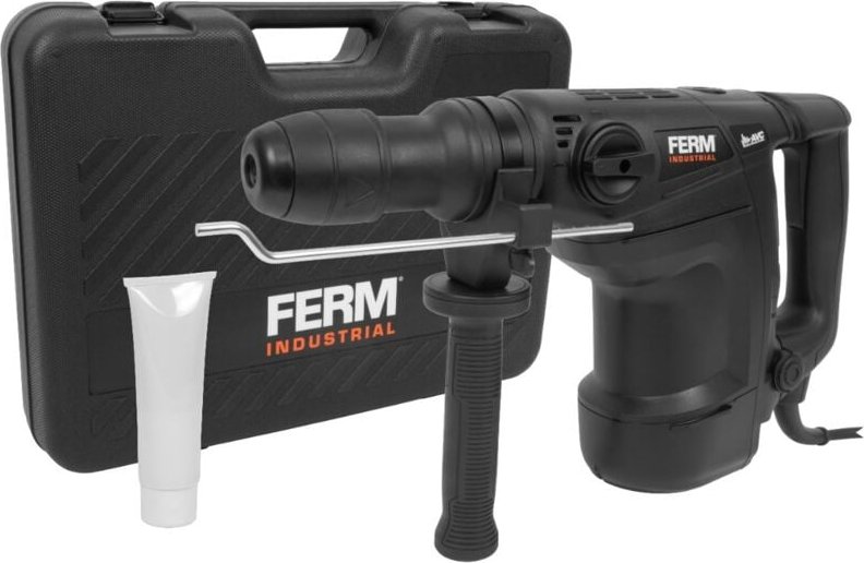 Professional Bohrhammer 1100W - Variable Drehzahl - Für Bohr-, Meißel- und Drehschlagbohren - Inklusive Seitenhandgriff,...