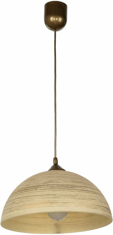 Küchenlampe hängend Glas in Gold Retro 30 cm rund