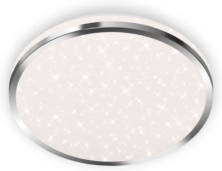 Led Badleuchte Badlampe Sternenhimmel IP44 12 w chrom Kunststoff Ø28cm Briloner