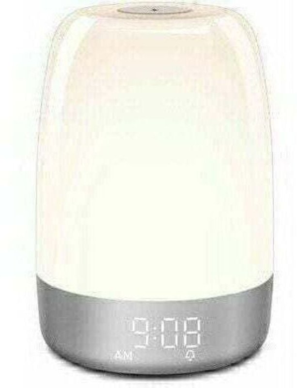 Dimmbare Touch-Nachttischlampe, Wecker – mit RGB-Farbnachtlicht, Timer – Schlafzimmer, Schlaf - Lablanc