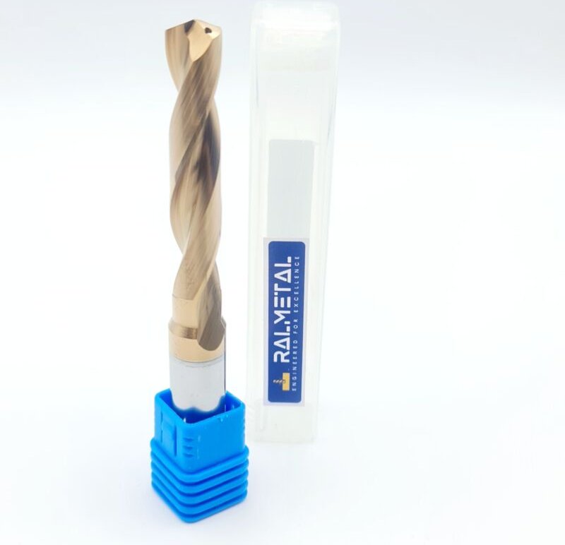 Vollhartmetallbohrer mit Innenkühlung 8,5 x 47 x 89 mm 5xD 55 HRC