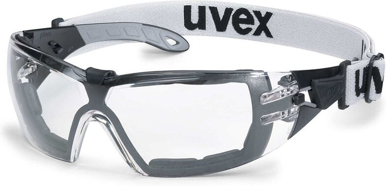 Uvex - Pheos Guard 9192180 kleine Arbeitsbrille - Schwarz / grau