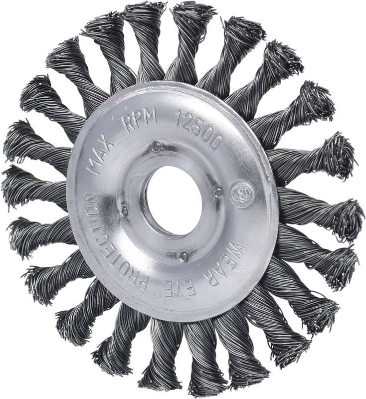 Stahldrahtrundbürste 0,5mm, ø 125mm