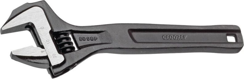 L+ 60 s 10 p Einmaulschlüssel 10', verstellbar, phosphatiert