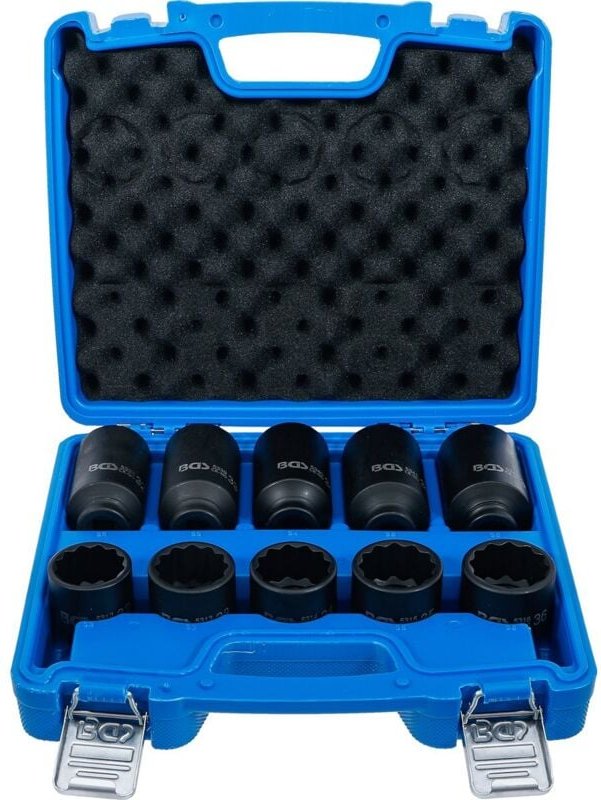 BGS 5330 Kraft-Steckschlüssel-Einsatz-Satz, Zwölfk ant, Antrieb Innenvierkant 12,5 mm (1/2"), SW 32 -