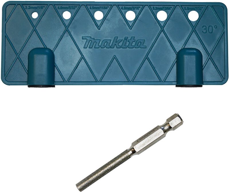 Feilenbit 4,8 mm + Winkelplatte - Makita