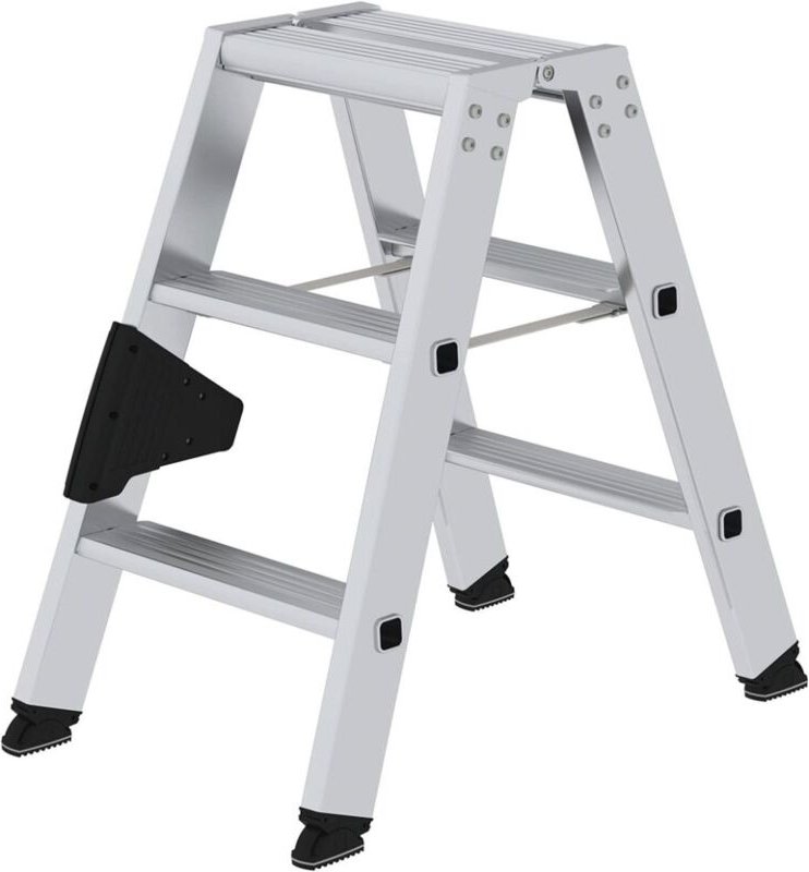 MUNK Aluminium-Stufen-Stehleiter Beidseitig 2x3 Stufen 40206