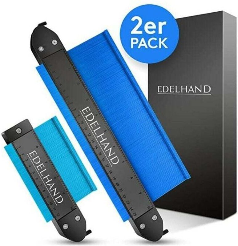 Arretierbare Konturenlehre, 1 Stück, 25 cm und 12 cm Profilkopierer, Konturenwerkzeug für Holzbearbeitung, Heimwerkerarb...