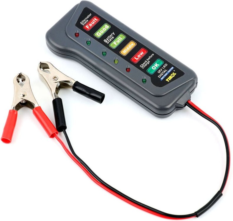 Shining House - Digitaler Batterie- und 12-V-Lichtmaschinentester – Multifunktionstester für Autos und Motorräder