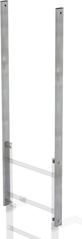 Munk - Günzburger Steigtechnik Ausstiegsholm gerade Stahl-verzinkt Länge 1.600 mm - 063243