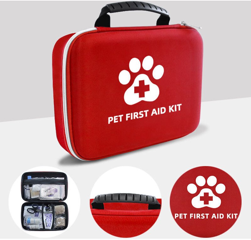 Hunde-Erste-Hilfe-Set, 101-teilig, für die häusliche Pflege und Notfälle auf Reisen, kompakt und tragbar