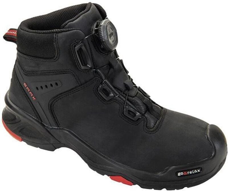 Baak - Sicherheitsstiefel Braxton Größe 46 schwarz / rot - 6642-46
