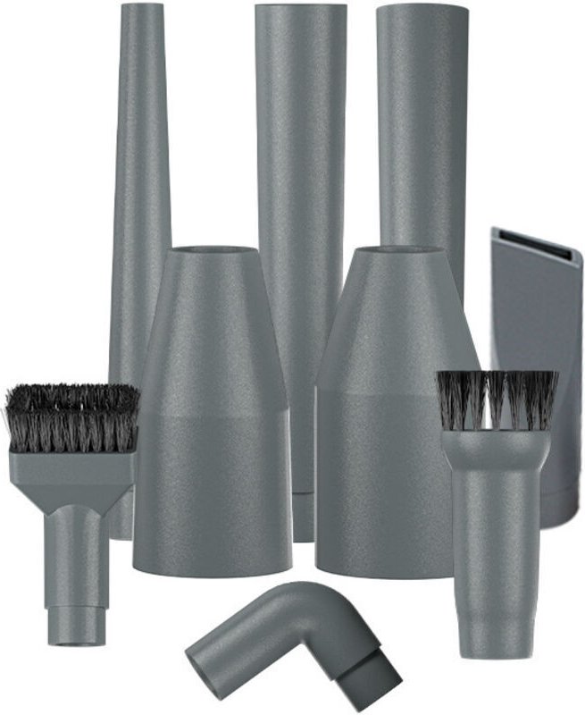 Geeignet für Haushaltsstaubsaugerzubehör: Set mit neun Bürstenköpfen, kleiner Saugbeutel, kleine Bürste mit einem Innend...