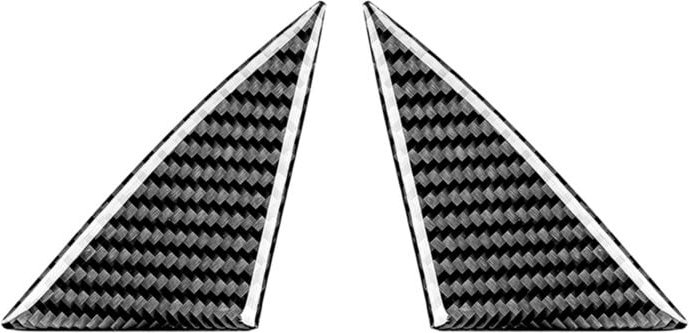 Tlily - Echte Kohlefaser für Kia Stinger 2018-2023 Autoinnenverkleidung A-Säulenpfostenabdeckung Zieraufkleber Innenzube...