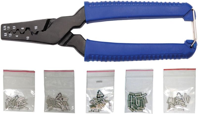 BGS Aderendhülsen-Zange inkl. 150 Aderendhülsen 175 mm - 1430