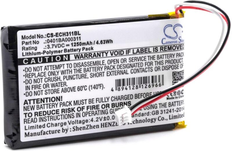 Vhbw - Akku Ersatz für Elca 0401BA000311 für Fernbedienung Remote Control (1250 mAh, 3,7 v, Li-Polymer)