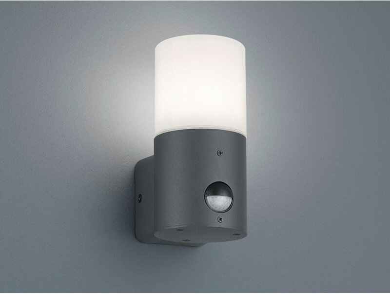 Trio Lighting - Außenwandleuchte hoosic mit Bewegungsmelder in Anthrazit, Höhe 17,5cm
